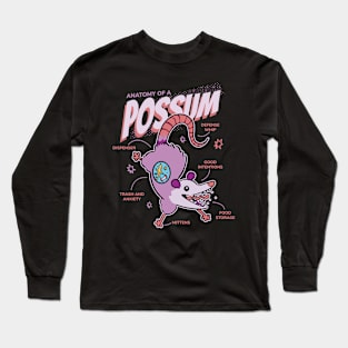 Anatomy Of A Possum Funny Long Sleeve T-Shirt